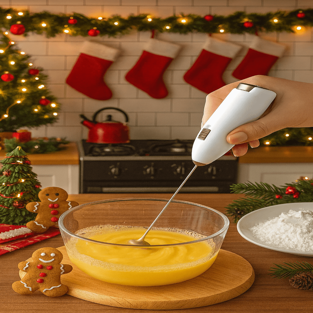 STIR POINT – Battery-operated Mini Milk Frother for Quick Frothing
