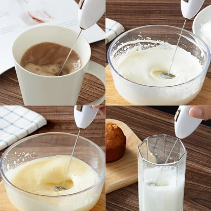 STIR POINT – Battery-operated Mini Milk Frother for Quick Frothing