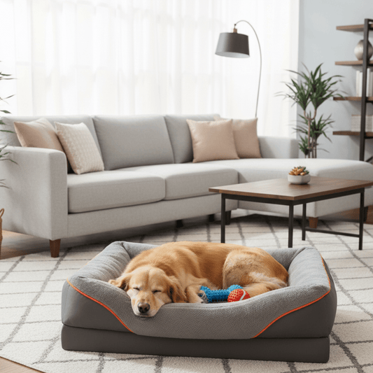 FURDEN – Premium Orthopedic Dog Mattress – Memory Foam & Waterproof Cover