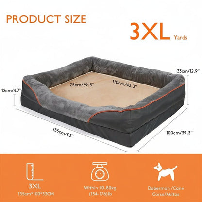 FURDEN – Premium Orthopedic Dog Mattress – Memory Foam & Waterproof Cover