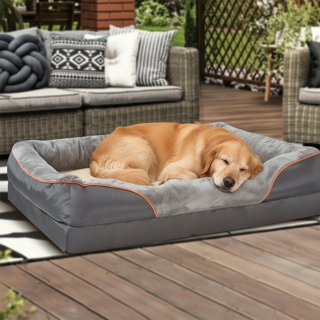 FURDEN – Premium Orthopedic Dog Mattress – Memory Foam & Waterproof Cover