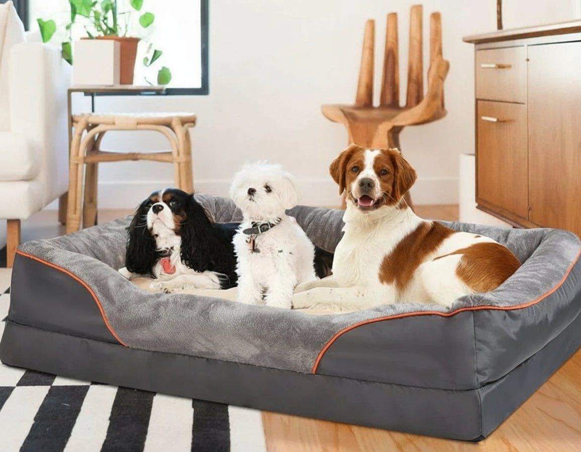 FURDEN – Premium Orthopedic Dog Mattress – Memory Foam & Waterproof Cover