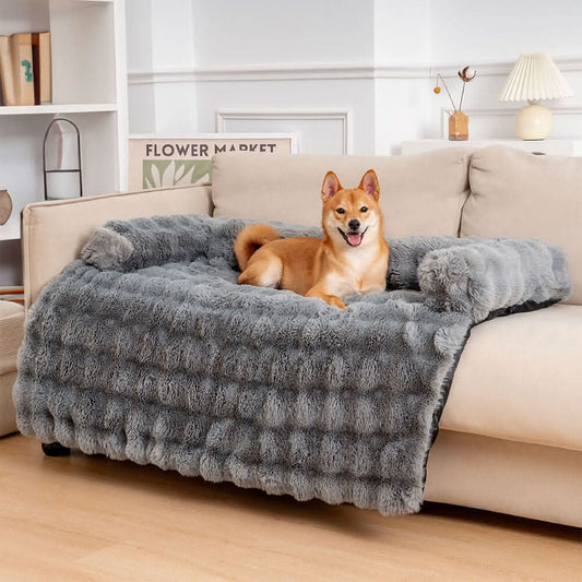 SnoozeHaven – Cozy Dog Sofa Bed with Furniture Protection