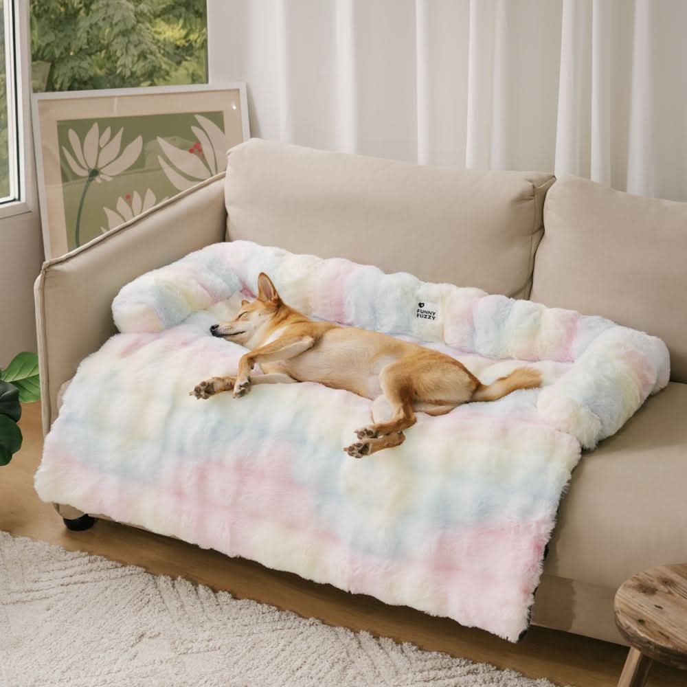 SnoozeHaven – Cozy Dog Sofa Bed with Furniture Protection