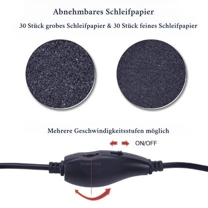 Smoothfeet - Electric pedicure file for gentle & effective foot care