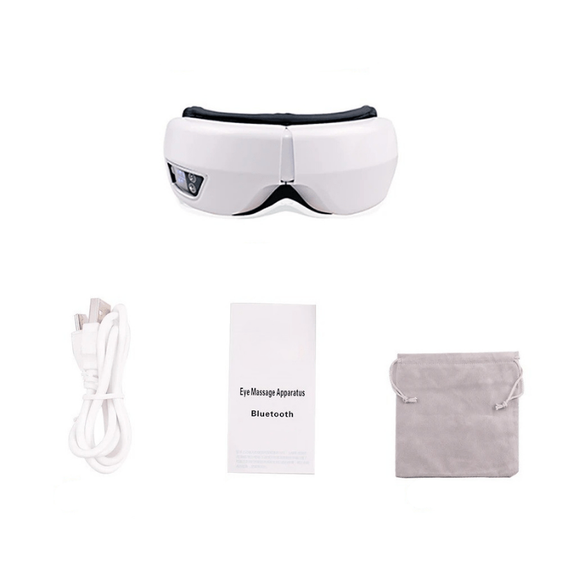 Eyeglow Smart 6D eye massager - air pressure, heat & vibration massage with Bluetooth & folding function