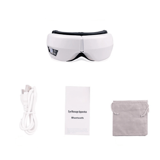 Eyeglow Smart 6D eye massager - air pressure, heat & vibration massage with Bluetooth & folding function