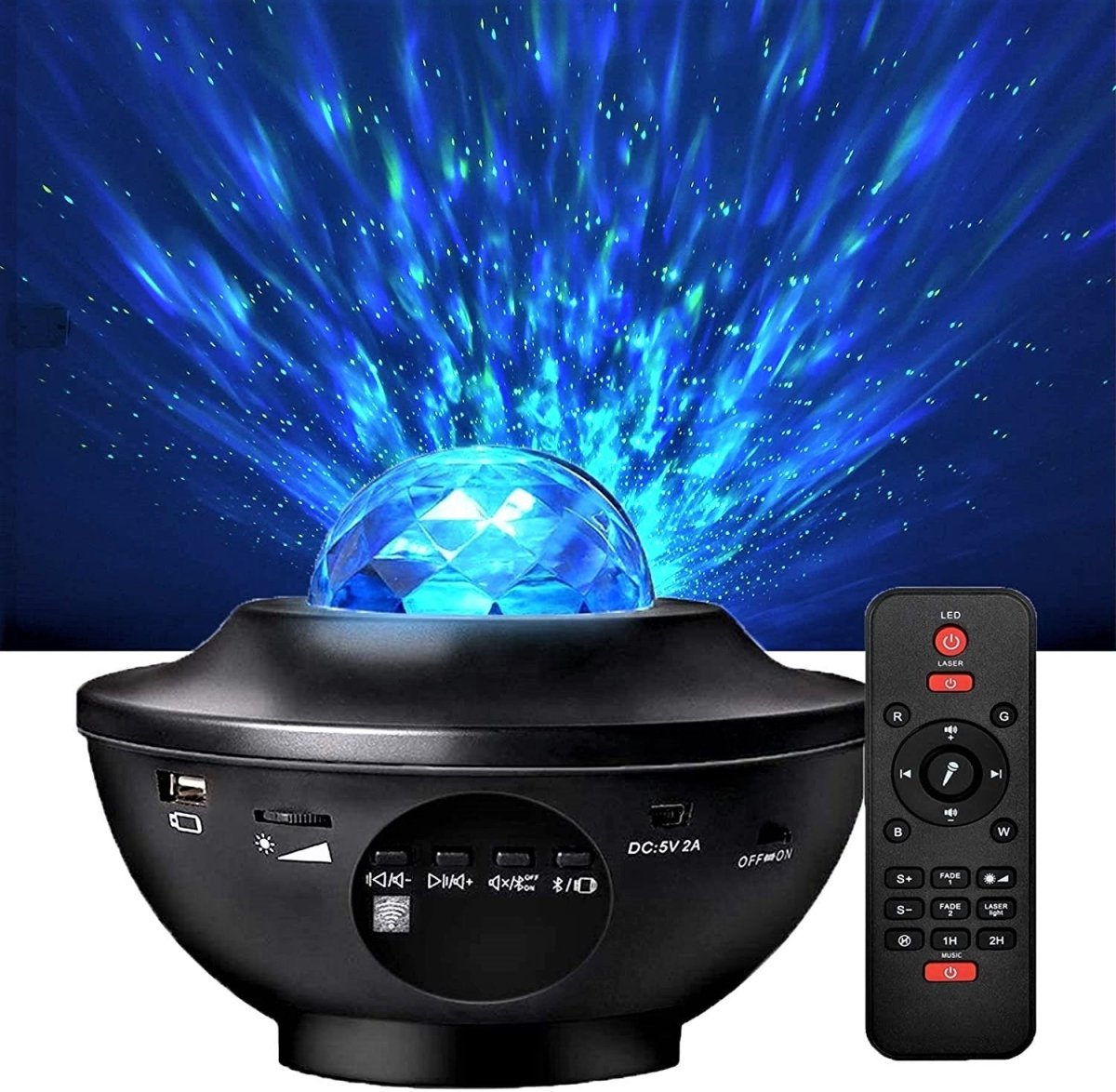 SKYRION – Portable Galaxy Projector with Bluetooth Speaker and Remote Control
