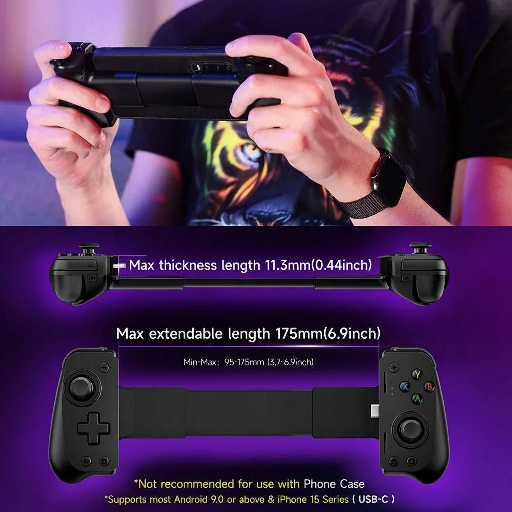 HALLOUT – M10 Cross-Platform Controller with Hall Triggers & Grip Texture