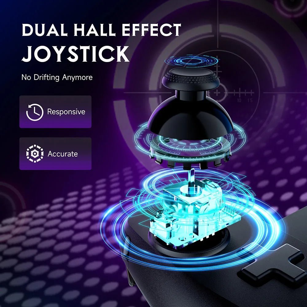 HALLOUT – M10 Cross-Platform Controller with Hall Triggers & Grip Texture