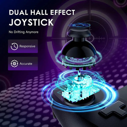 HALLOUT – M10 Cross-Platform Controller with Hall Triggers & Grip Texture