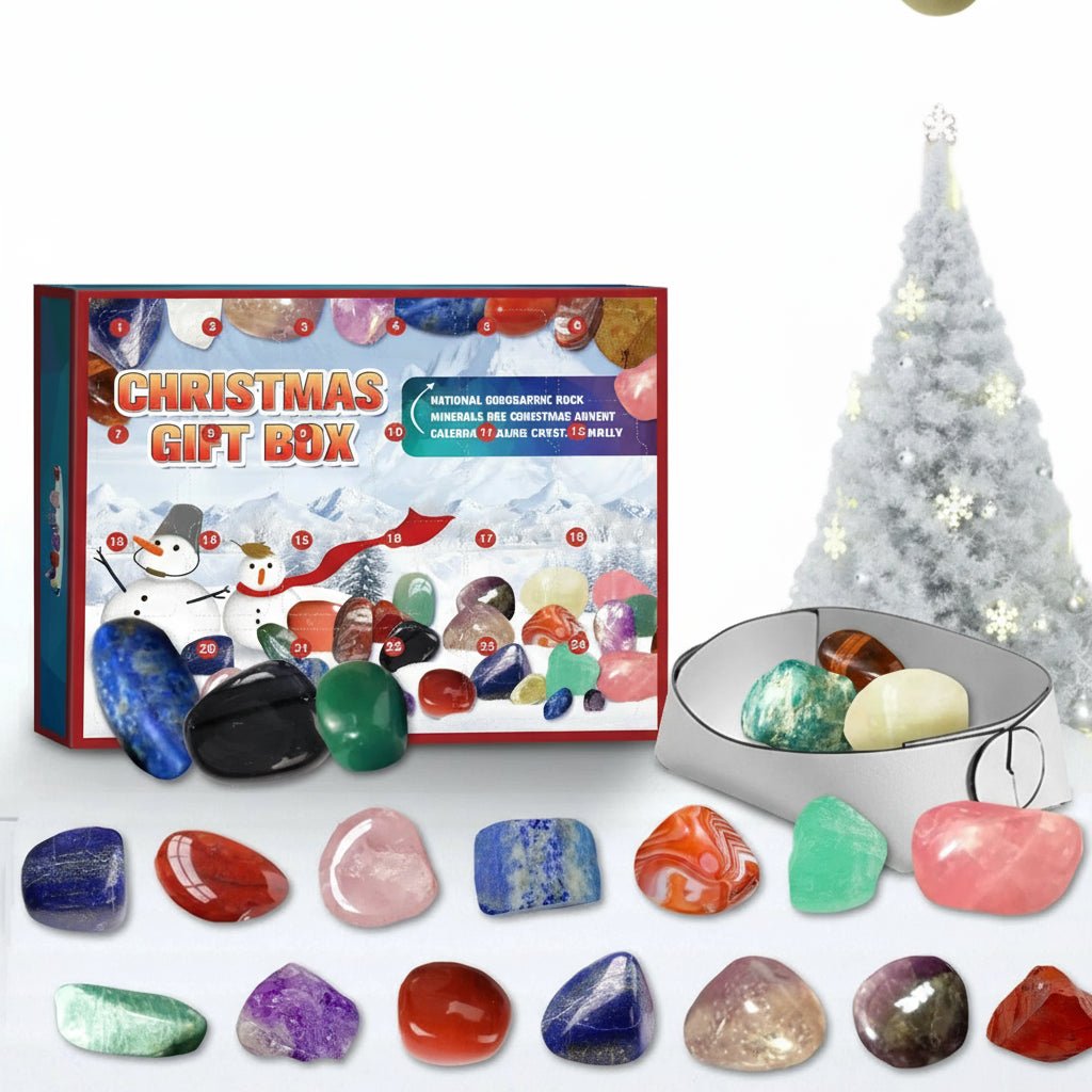 CRYSTALJOY – 2025 Advent calendar with natural stones & festive surprises
