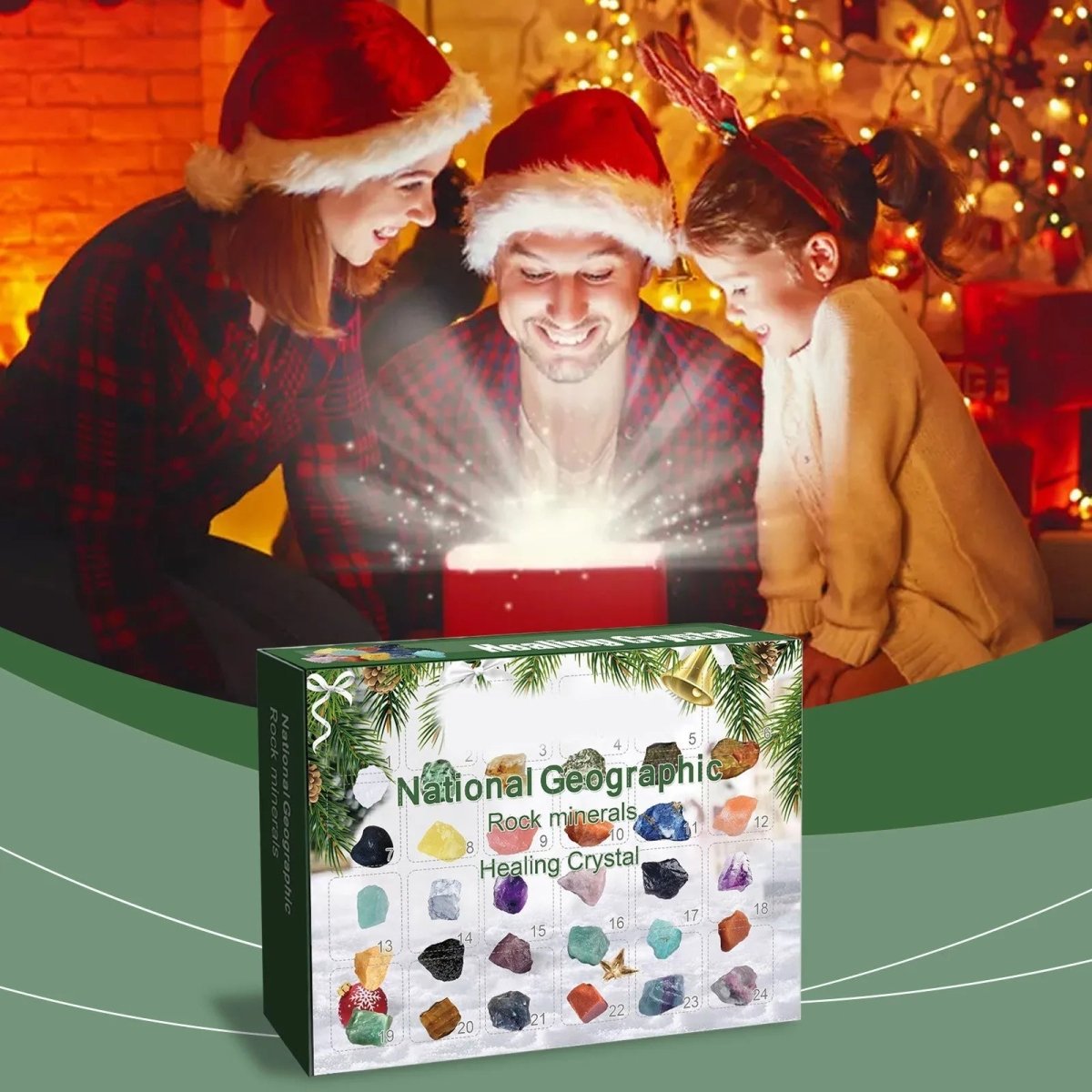 CRYSTALJOY – 2025 Advent calendar with natural stones & festive surprises
