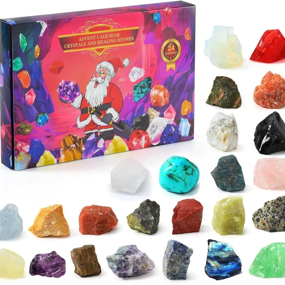 CRYSTALJOY – 2025 Advent calendar with natural stones & festive surprises