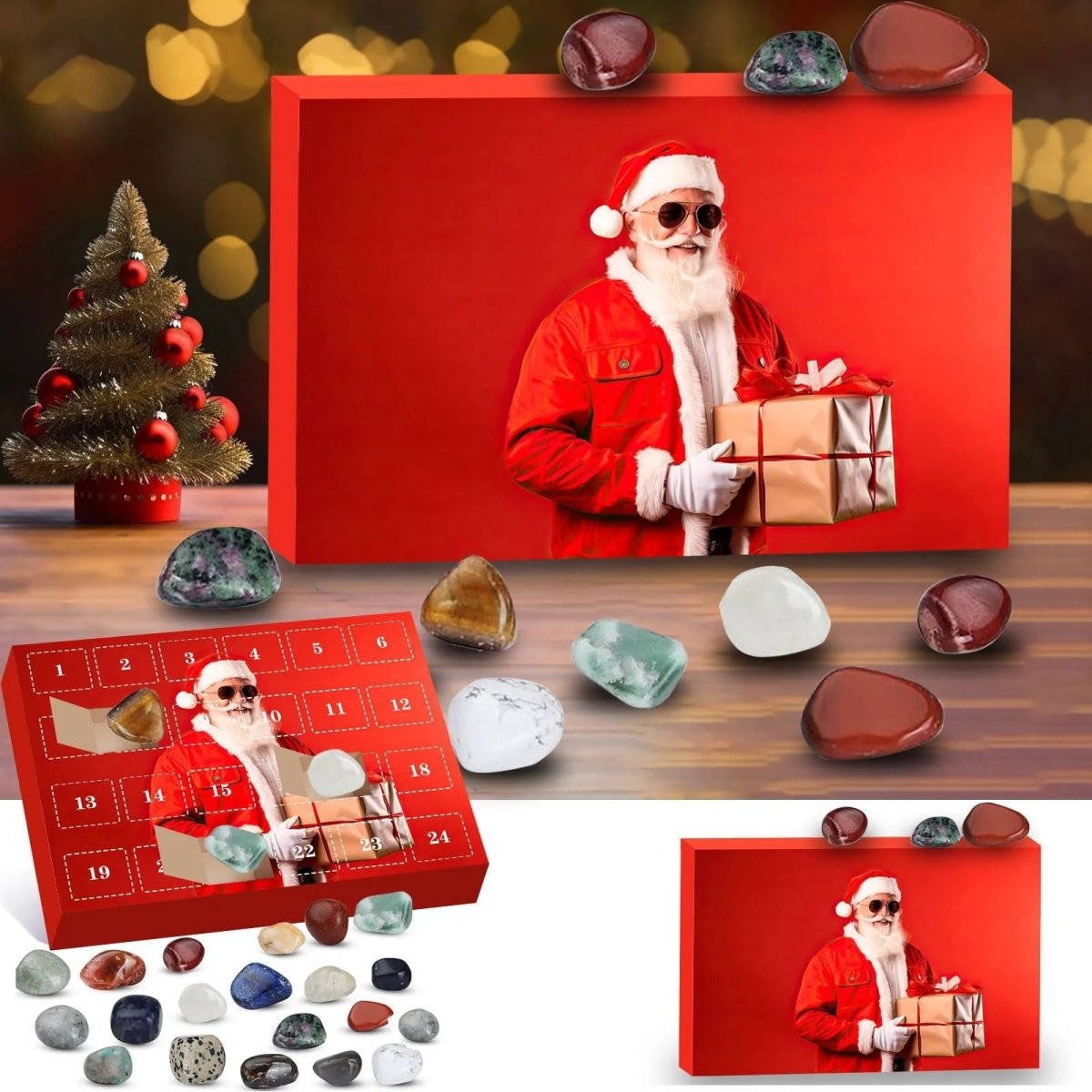 CRYSTALJOY – 2025 Advent calendar with natural stones & festive surprises