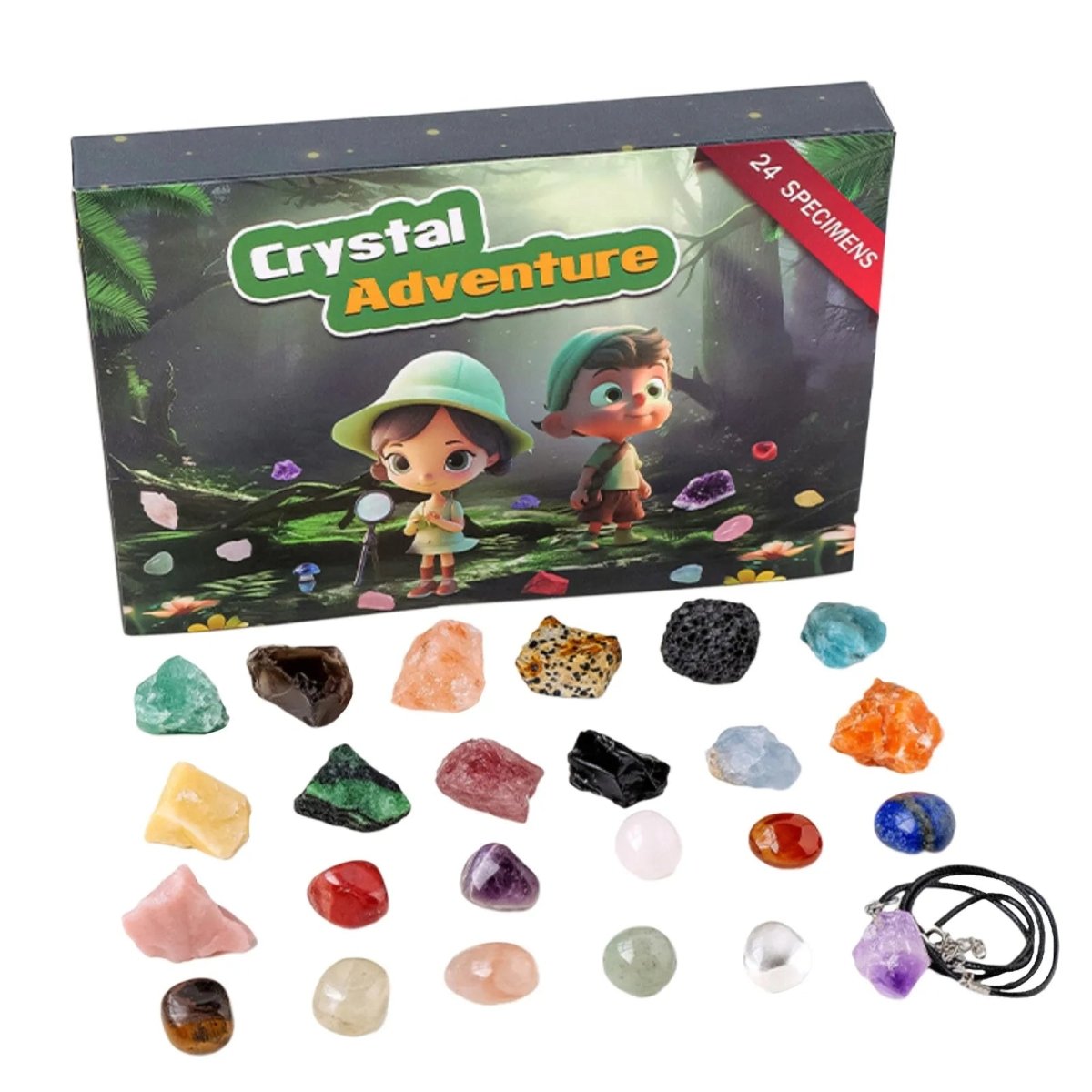 CRYSTALJOY – 2025 Advent calendar with natural stones & festive surprises