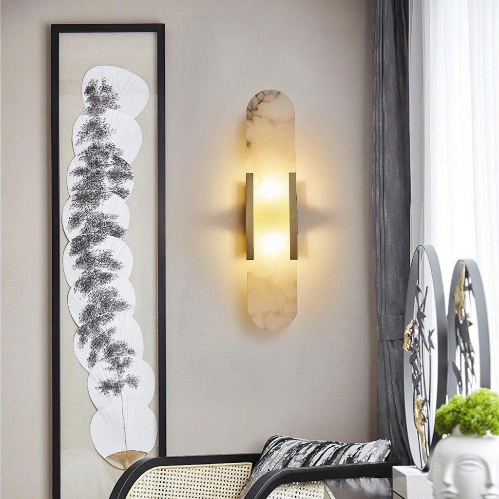 VELALUX – Elegant black and gold LED wall lamp