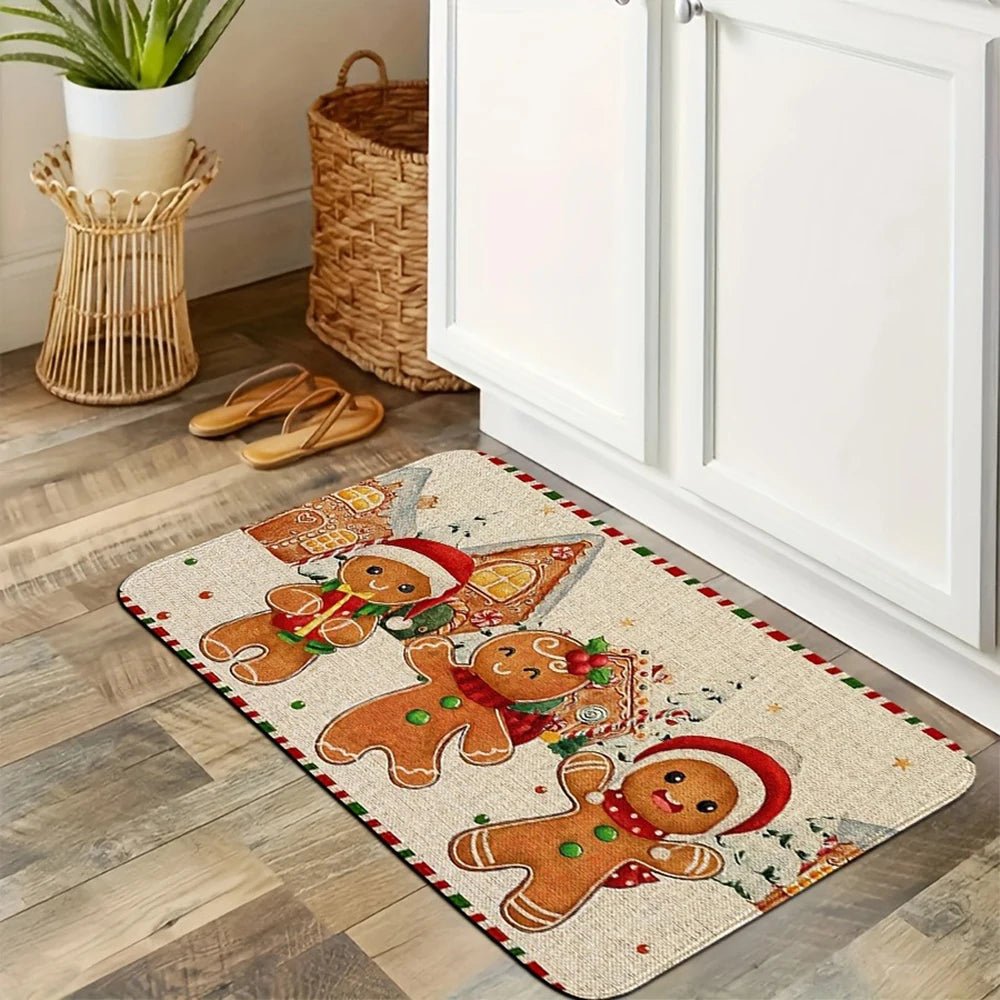 CHEERTRAIN – Soft festive felt mats with nostalgic gingerbread train design