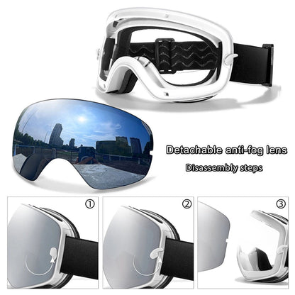 FROSTBLICK – Premium ski goggles with anti-fog coating, UV400 protection & night vision lens
