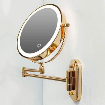 LUMIREFLEX – LED Mirror Lamp with 5x Magnification for Precise Makeup