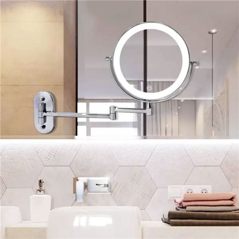 LUMIREFLEX – LED Mirror Lamp with 5x Magnification for Precise Makeup