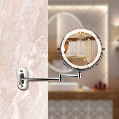 LUMIREFLEX – LED Mirror Lamp with 5x Magnification for Precise Makeup