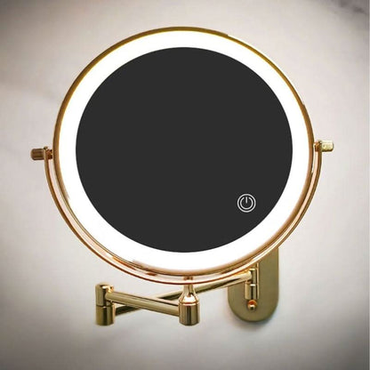 LUMIREFLEX – LED Mirror Lamp with 5x Magnification for Precise Makeup