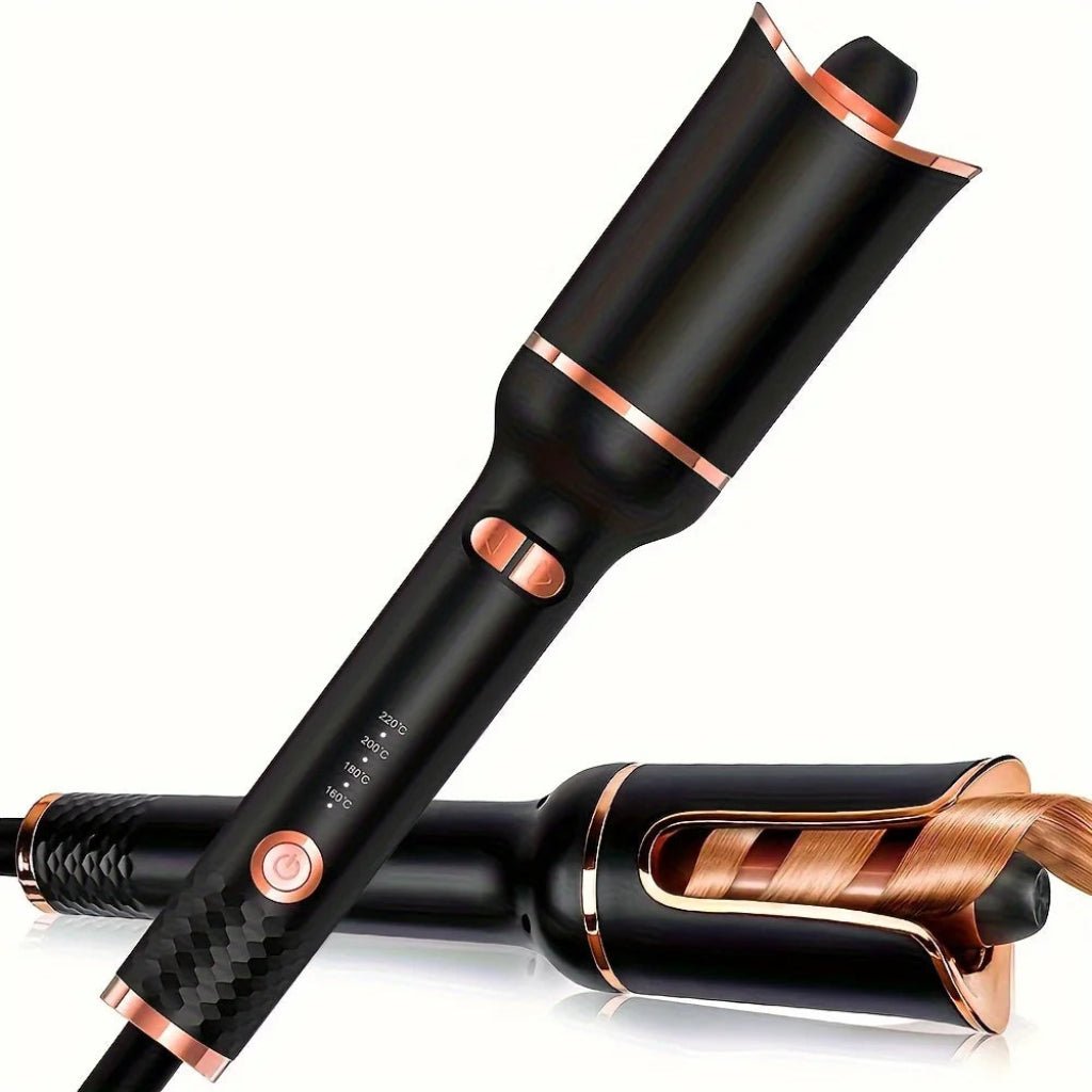 CURLGENIUS – Automatic Ceramic Curling Iron with Rotating Barrel