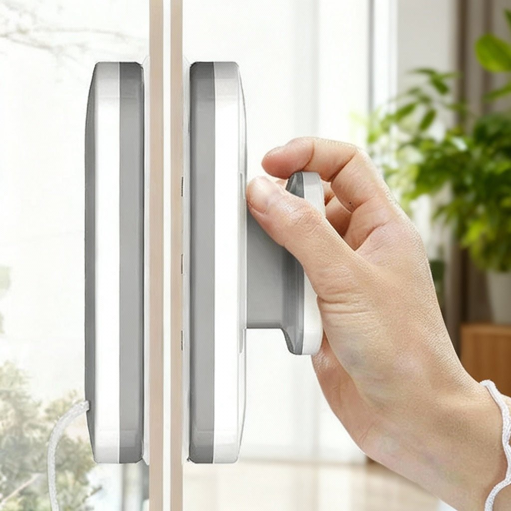 GLASSMAGIC – Double-sided magnetic window cleaner for indoor & outdoor cleaning