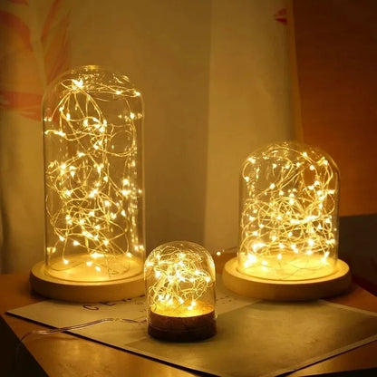 GLIMLIGHT – Warm white, battery-operated string lights for home and garden