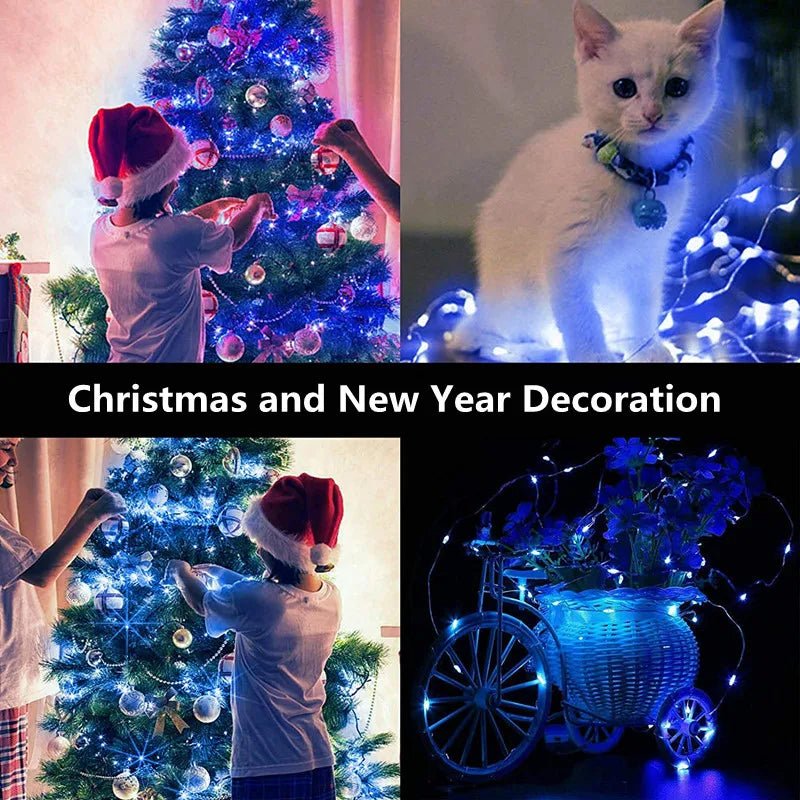 GLIMLIGHT – Warm white, battery-operated string lights for home and garden