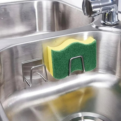 STEELSMART – Space-saving stainless steel sponge holder for sinks