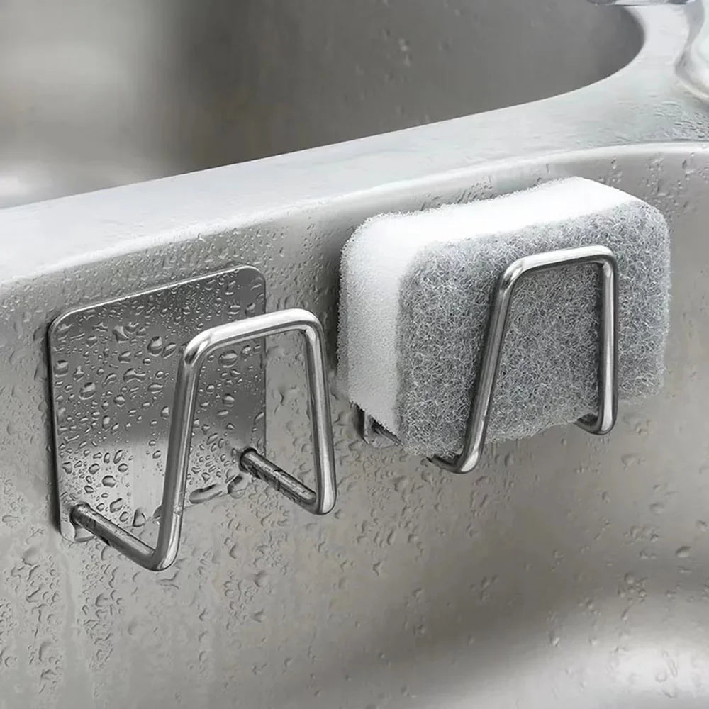 STEELSMART – Space-saving stainless steel sponge holder for sinks