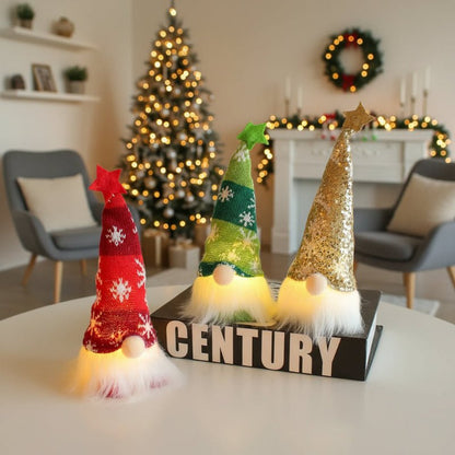 ILLUBELLE – Luminous Christmas doll with warm, yellow glow for festive decoration