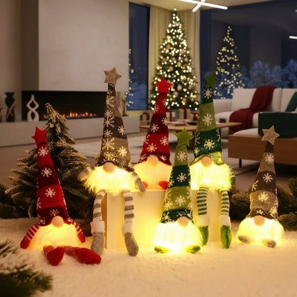 ILLUBELLE – Luminous Christmas doll with warm, yellow glow for festive decoration
