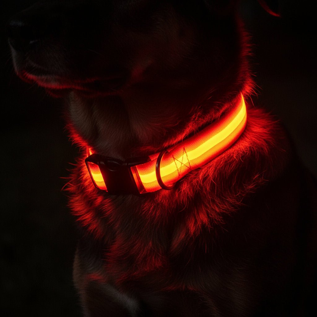 GLOWRUN – LED Safety Dog Collar with Adjustable Fit