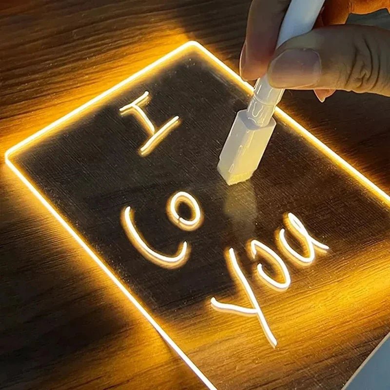 BRIGHTMEMO – LED memo board with erasable marker