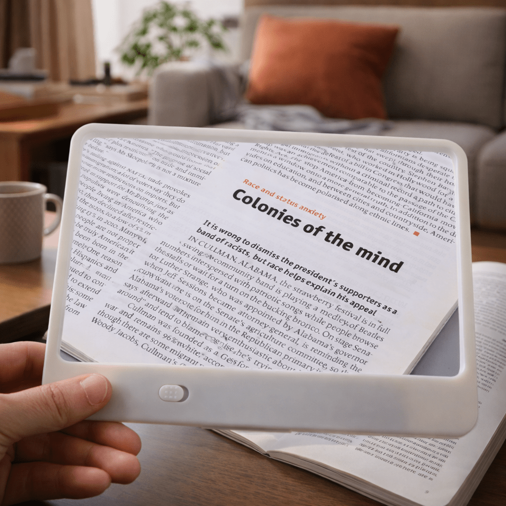 READING AID – 3x LED Reading Magnifier for Entire Pages