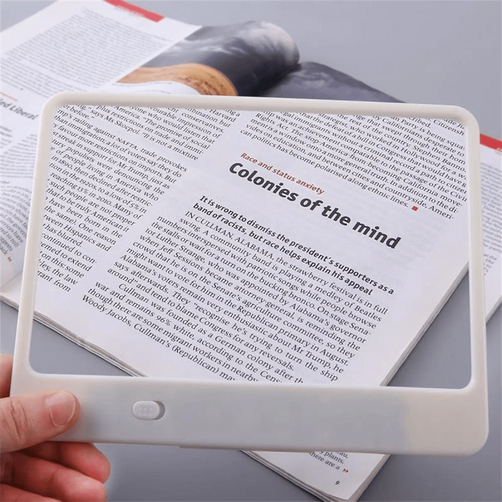READING AID – 3x LED Reading Magnifier for Entire Pages