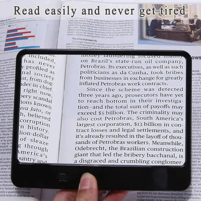 READING AID – 3x LED Reading Magnifier for Entire Pages