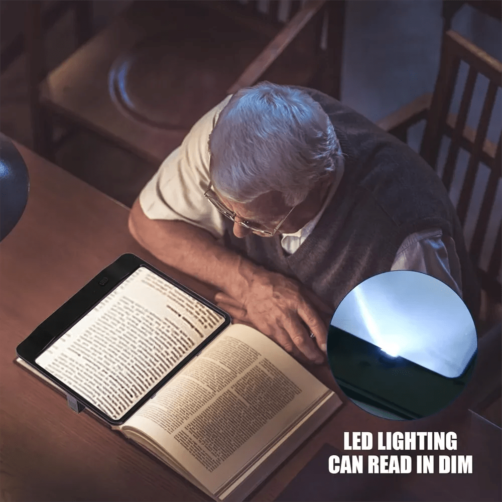 READING AID – 3x LED Reading Magnifier for Entire Pages