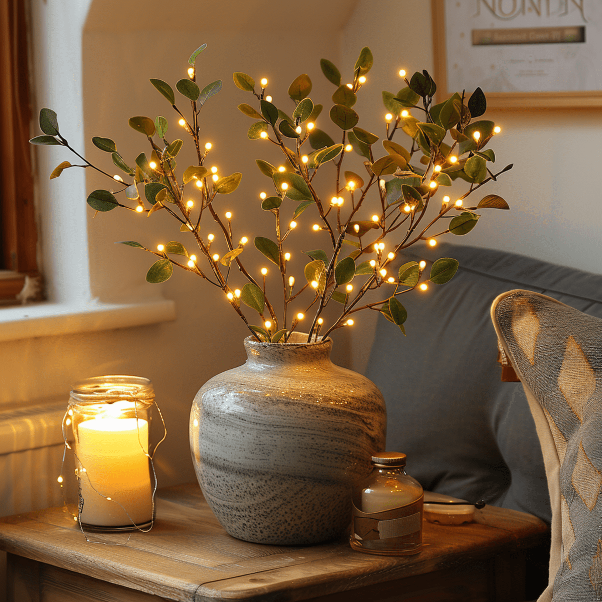 NATUREGLOW – Flexible LED branch lamp with warm light tone