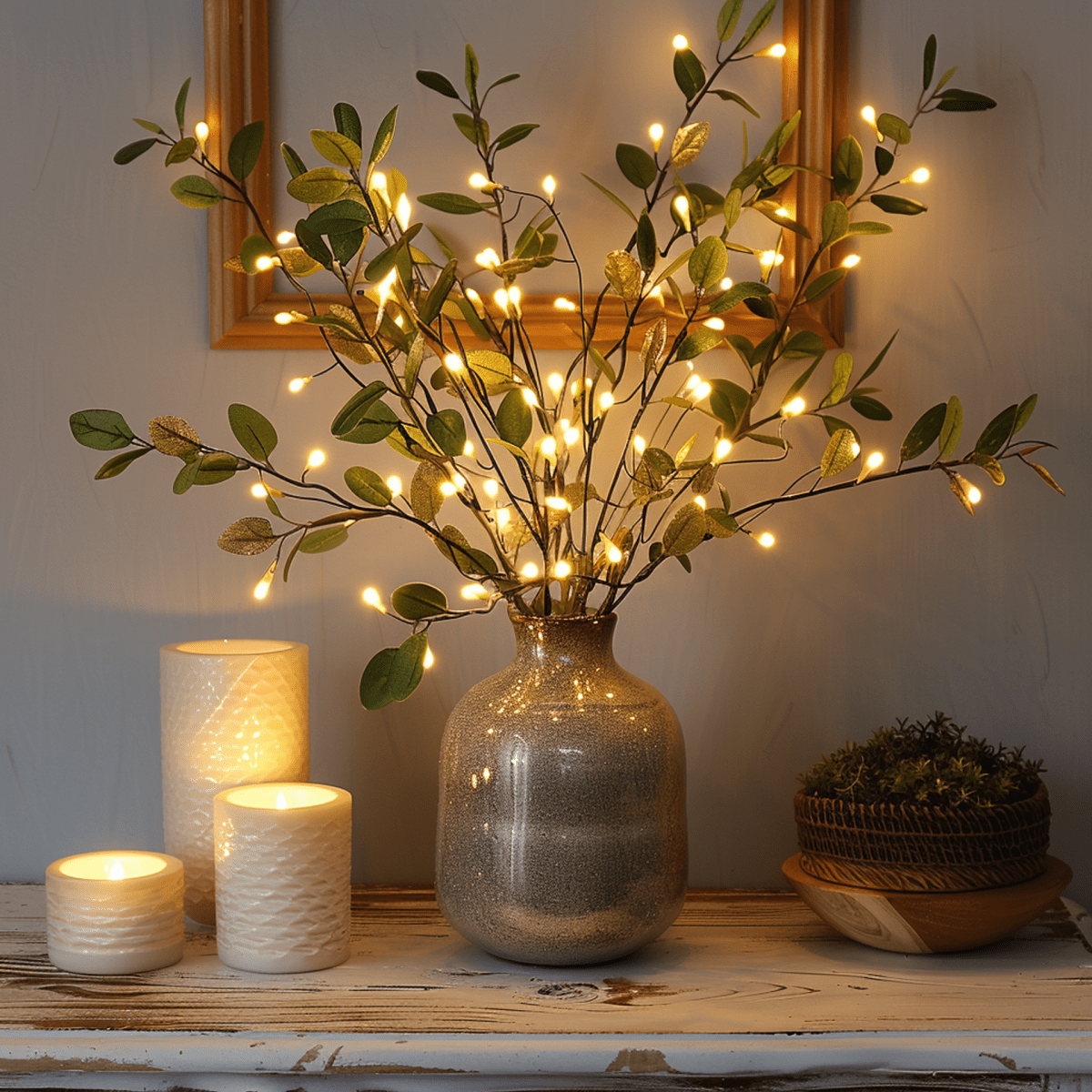 NATUREGLOW – Flexible LED branch lamp with warm light tone