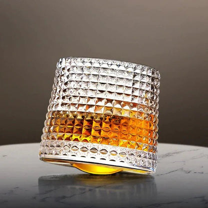 SPINSPIRIT - Rotatable Whiskey Glasses for a Refined Touch