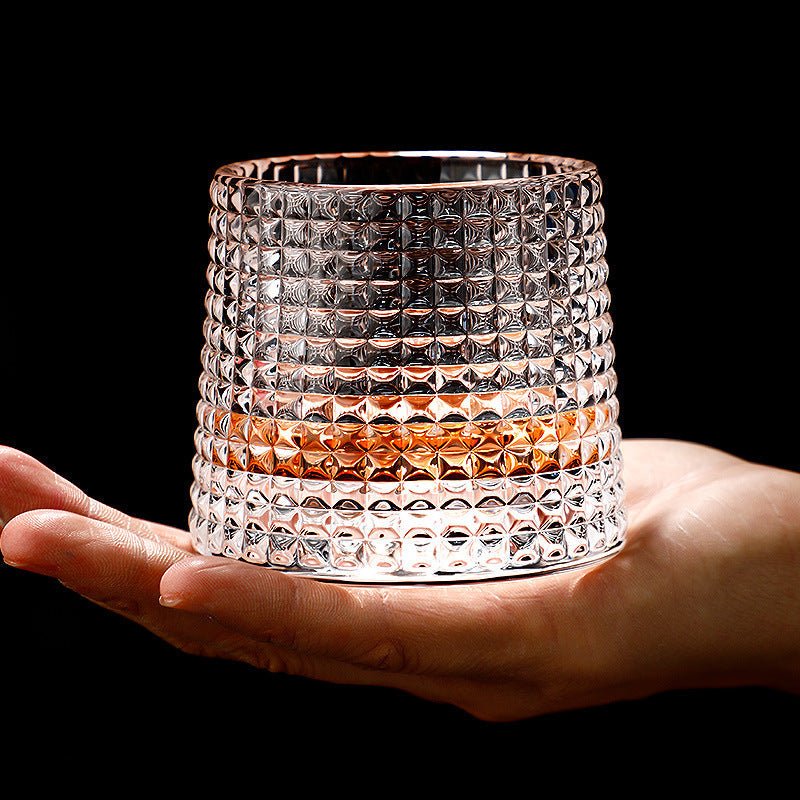 SPINSPIRIT - Rotatable Whiskey Glasses for a Refined Touch