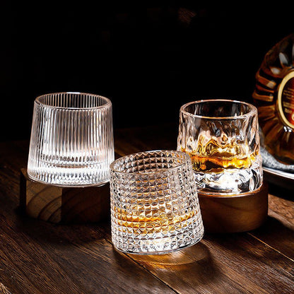 SPINSPIRIT - Rotatable Whiskey Glasses for a Refined Touch