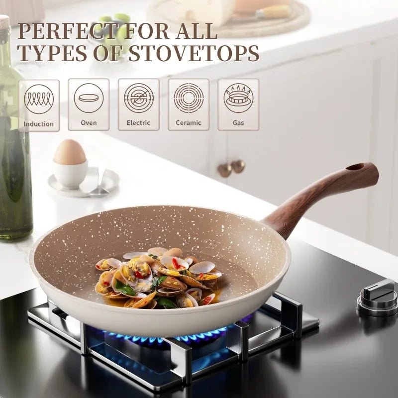 COOKSLATE – Non-stick Aluminum Frying Pan with Modern Granite Surface