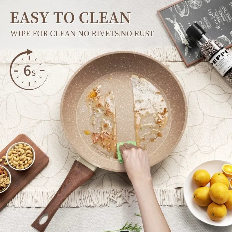 COOKSLATE – Non-stick Aluminum Frying Pan with Modern Granite Surface