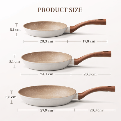 COOKSLATE – Non-stick Aluminum Frying Pan with Modern Granite Surface