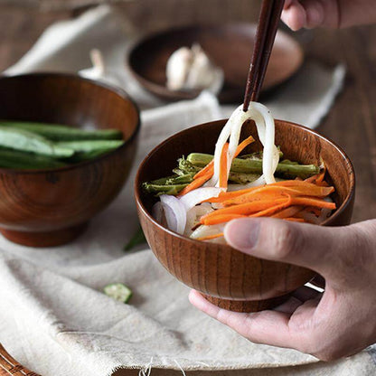 NATUREDIN – Environmentally Friendly Wooden Bowl for Plastic-Free Eating